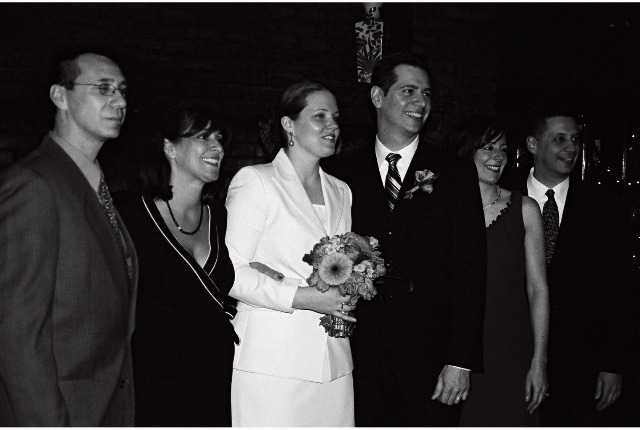 With Victor's siblings at the wedding