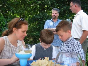 Ulrike plays with Victor's nephews