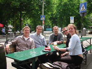 With friends in Hamburg