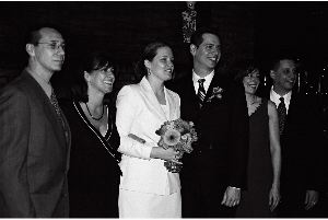 With Victor's siblings at the wedding
